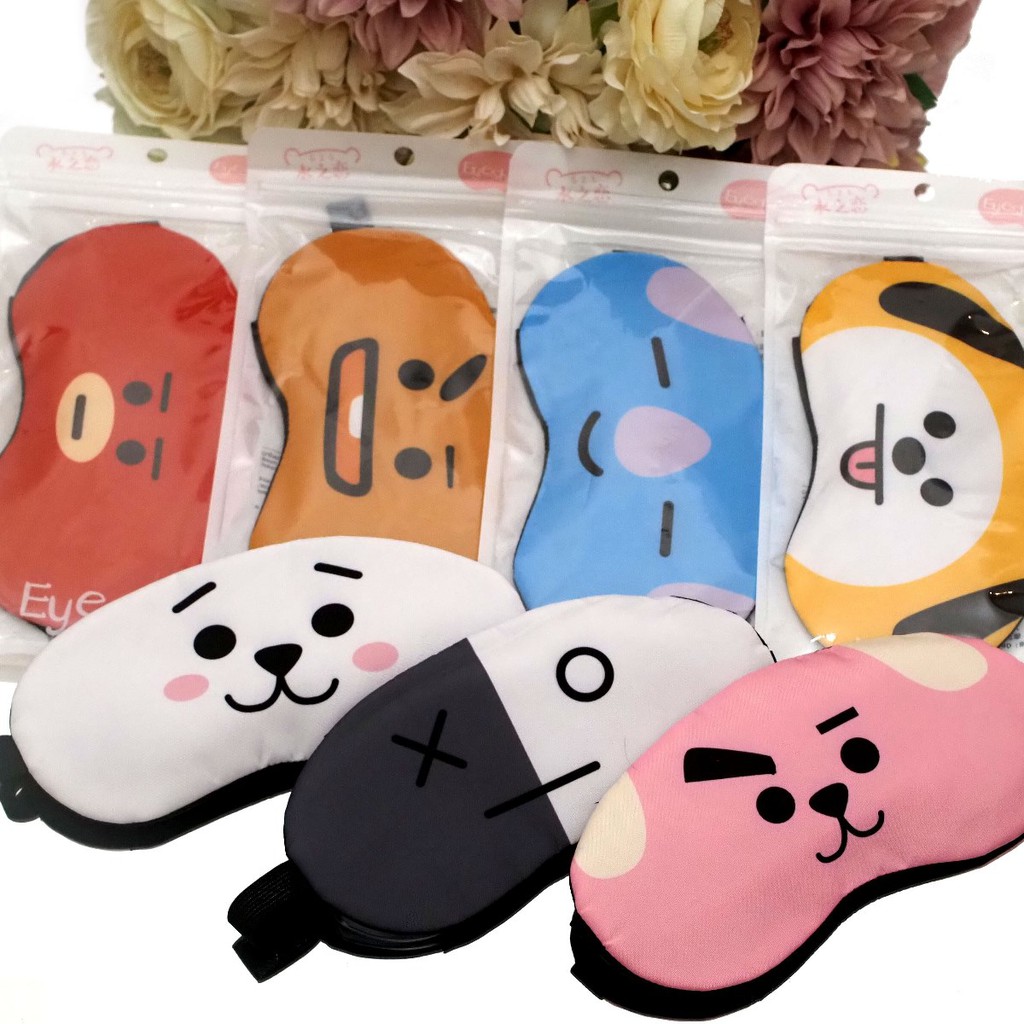 Bt21 Sleeping Eye Mask Filled Gel Cooler Eye Mask Premium Quality