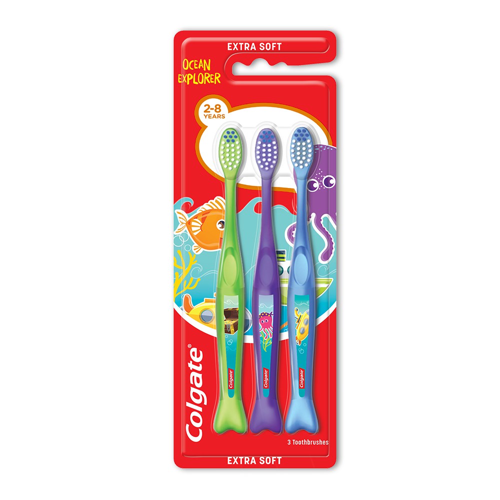 Colgate Kids Toothbrush Multipack Ocean Explorer Assorted 2-8 years ...