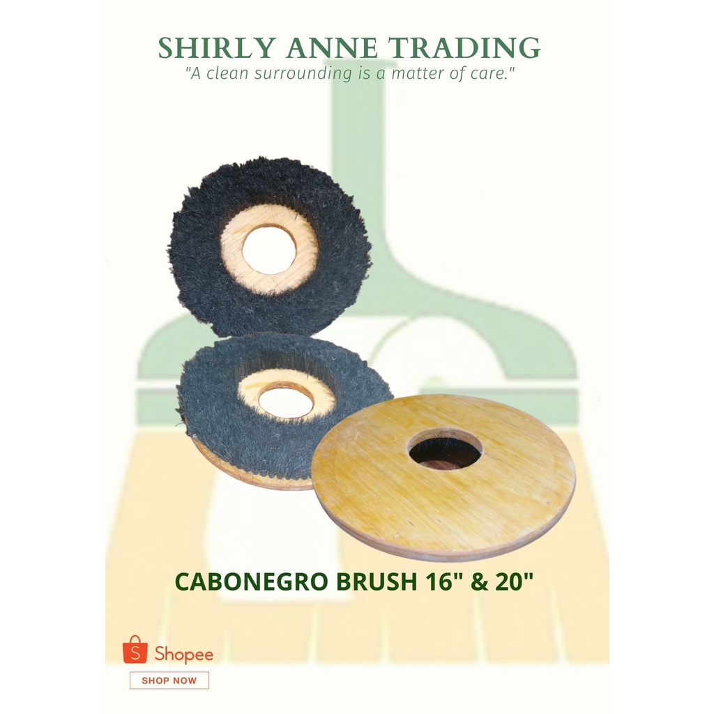 Cabonegro Brush 16"&20" w/out bracket (Floor Polisher Brush) Shopee Philippines