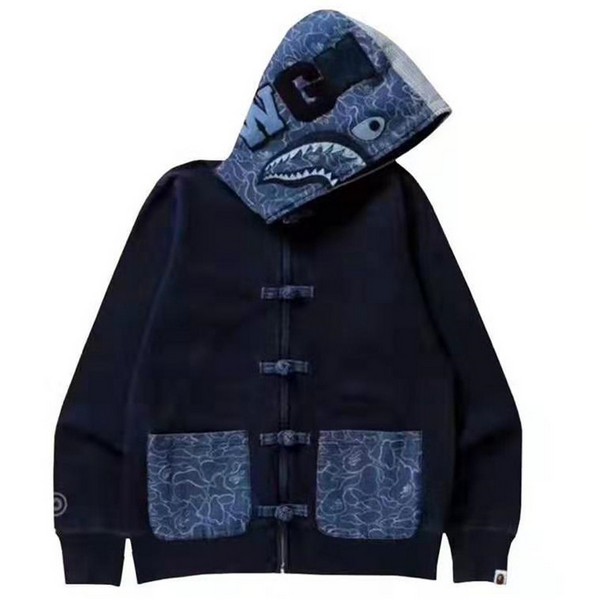 denim bape jacket