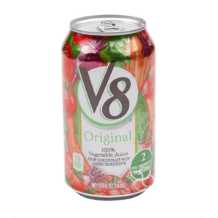 V8 Original 100% Vegetable Juice 340ml | Shopee Philippines