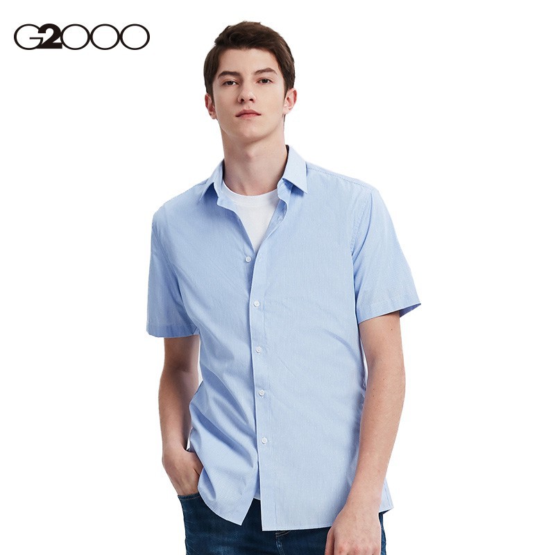 business casual men short sleeve