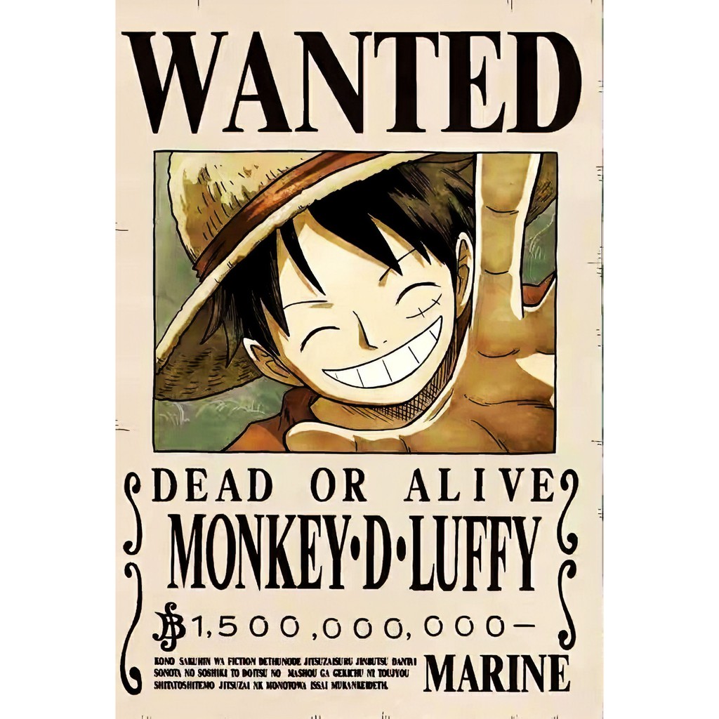 One Piece Wanted Poster 10 Pcs Strawhat Pirates Shopee Philippines