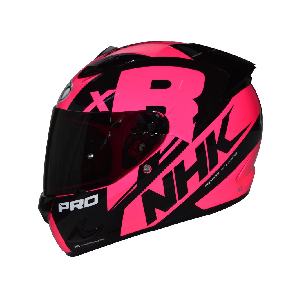  NHK HELMET  ZR 650 PINK FLO BLACK GLOSSY Shopee Philippines