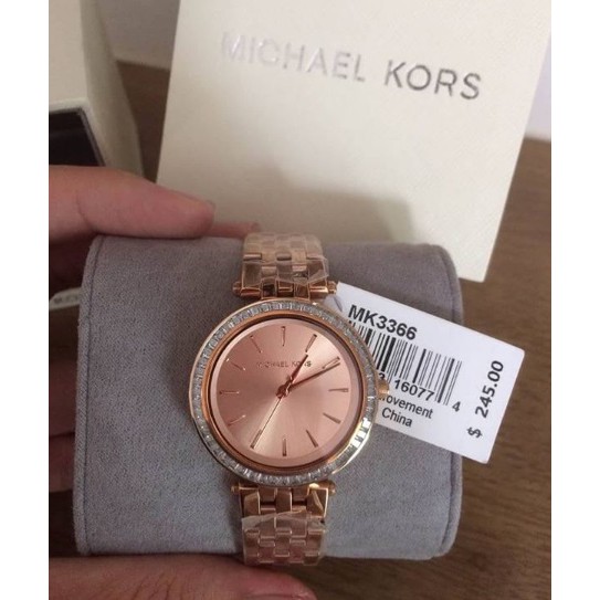 michael kors women's watch pink face