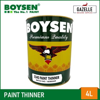 Boysen B 50 Lacquer Thinner B 0340 Paint Thinner B 55 Epoxy Reducer Gallon Shopee Philippines