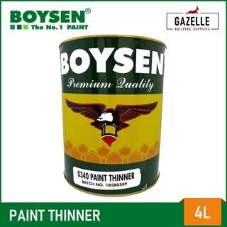 Boysen Paint Thinner 0340 - 4L | Shopee Philippines