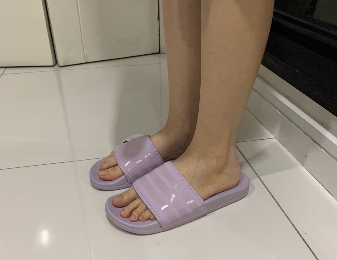 adilette comfort slides mauve