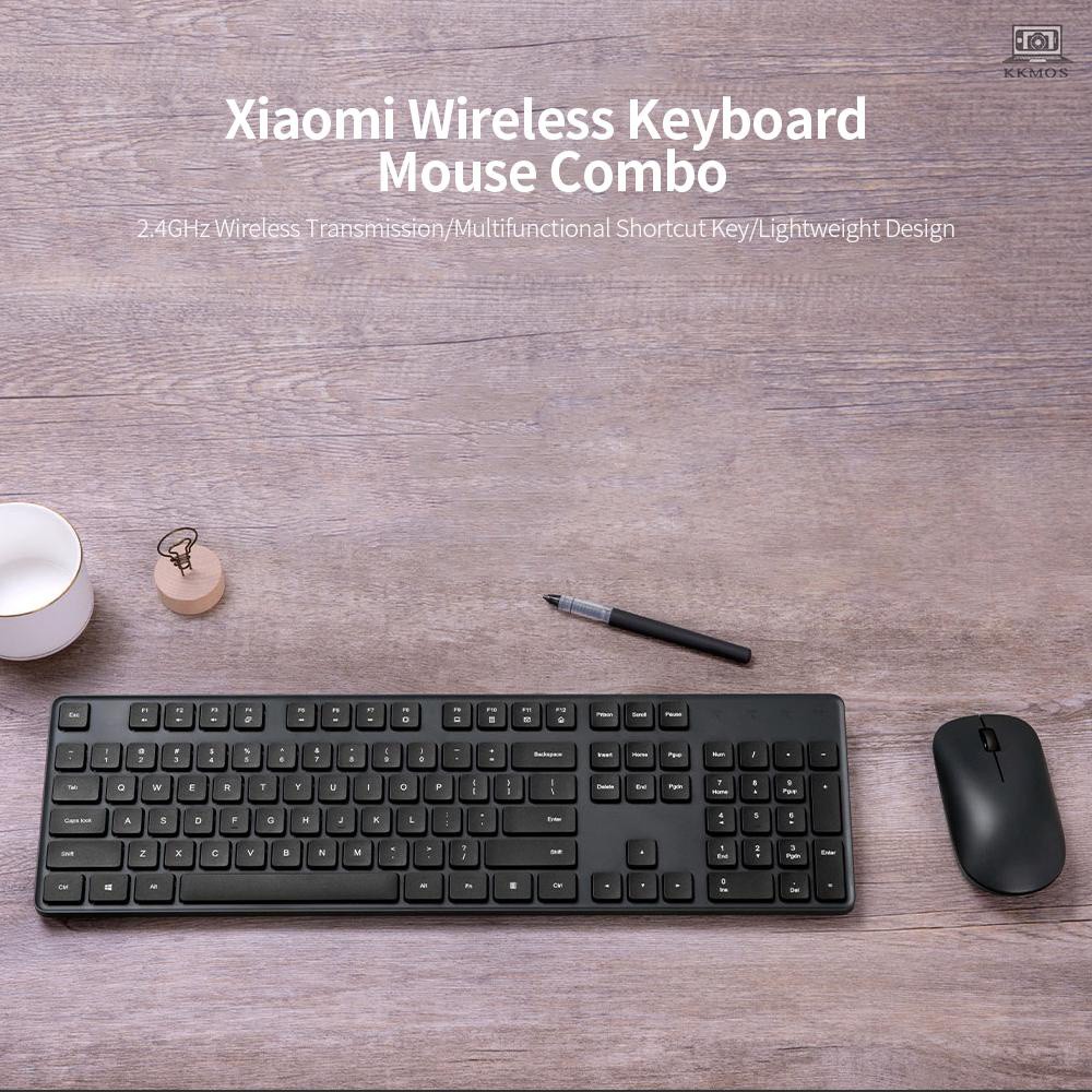 C Xiaomi Keyboard Mouse Combo 2.4G Wireless Keyboard Mouse Set Portable  Full-size 104 Keys Keyboard | Shopee Philippines