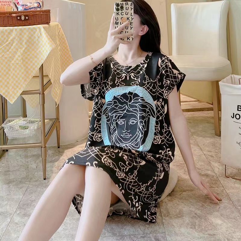 Sleepwear Night Dress Korean Homewear for Women Comfy Lounge Dress Free