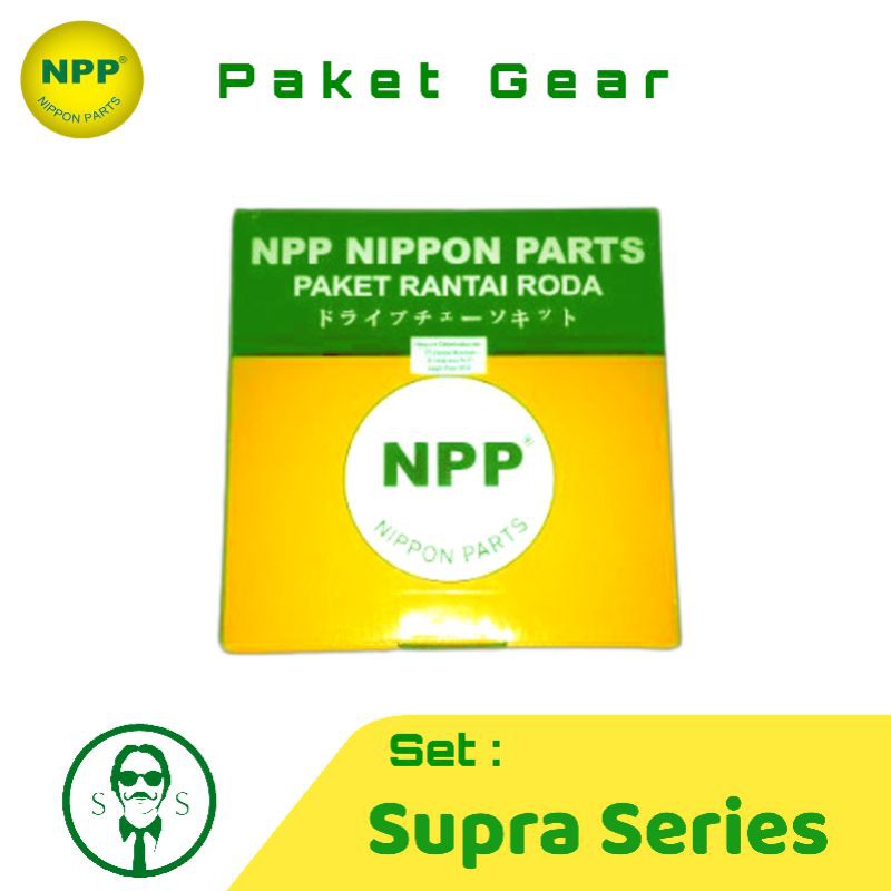 Npp Package Chain Wheel Drive Chain Gear Gear Kit set Supra X Fit 125 GTR 150 Helmet In PGM FI