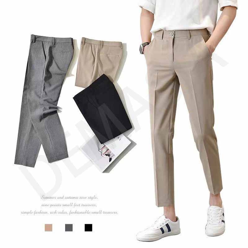 DS Men's Pants Korean Fashion Suit Pants Casual Trousers (COD) Shopee