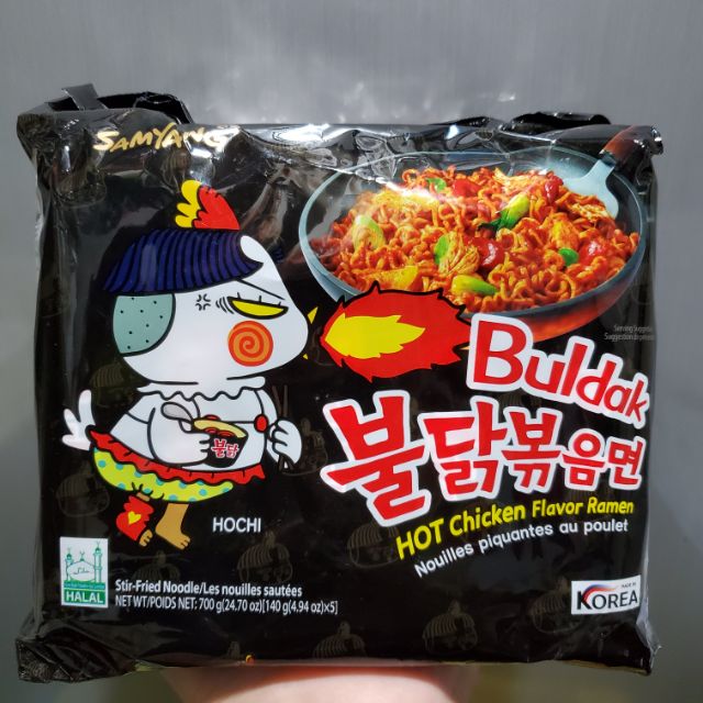 Samyang Original Black Fire Noodle Buldak Hot Chicken Flavor Ramen Pack