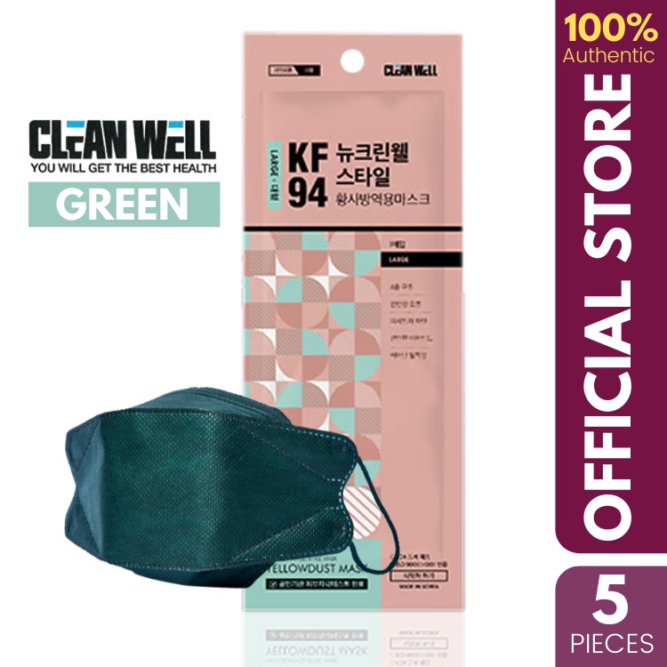 face mask kn94 k94 face mask original kn94 facemask kf94 mask Green