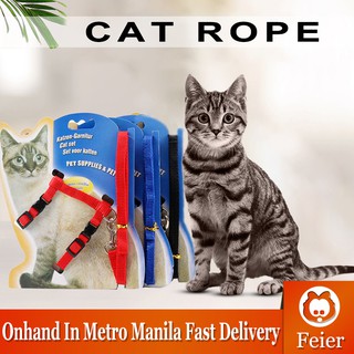 【Ready Stock】Cat Hand Holding Rope cat chain cat traction rope chest strap pet safe gentle leader co
