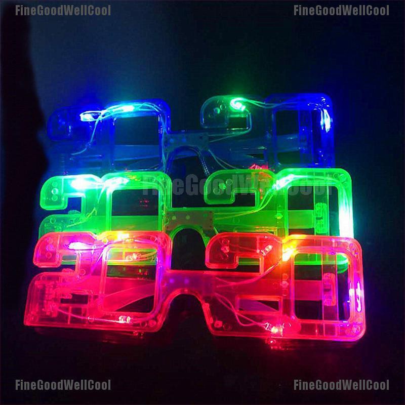 flashing christmas glasses