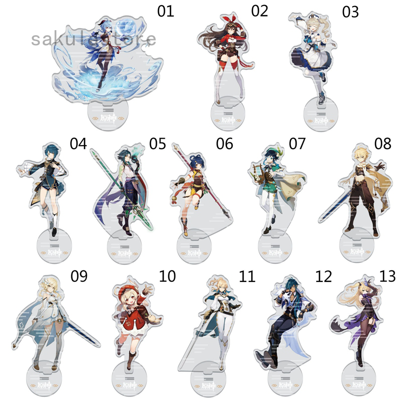 Genshin Impact Acrylic Stand Figure Anime Figures For Decoration ...
