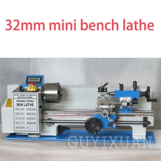 Lathe Machine Benchtop Metal Lathe Small Stainless Steel Lathe High Precision Metal Processing Wood #3