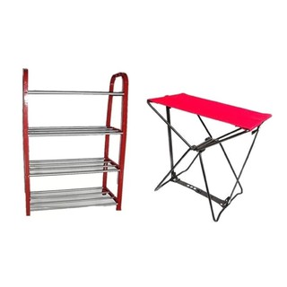 R18 4 Portable 4 Layer Shoe Rack Amazing Pocket Chair Shopee