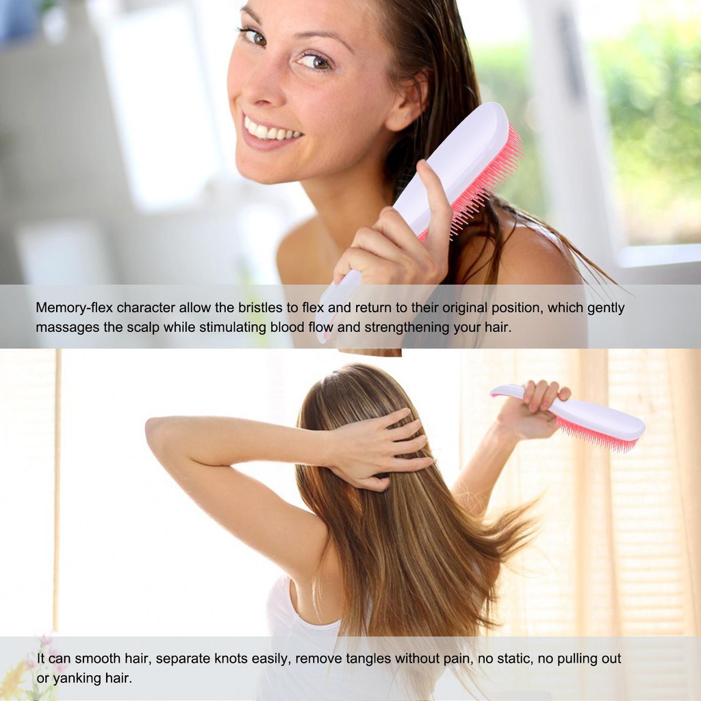 Cr Hair Comb Anti Static Hair Brush Scalp Massage Comb Detangling