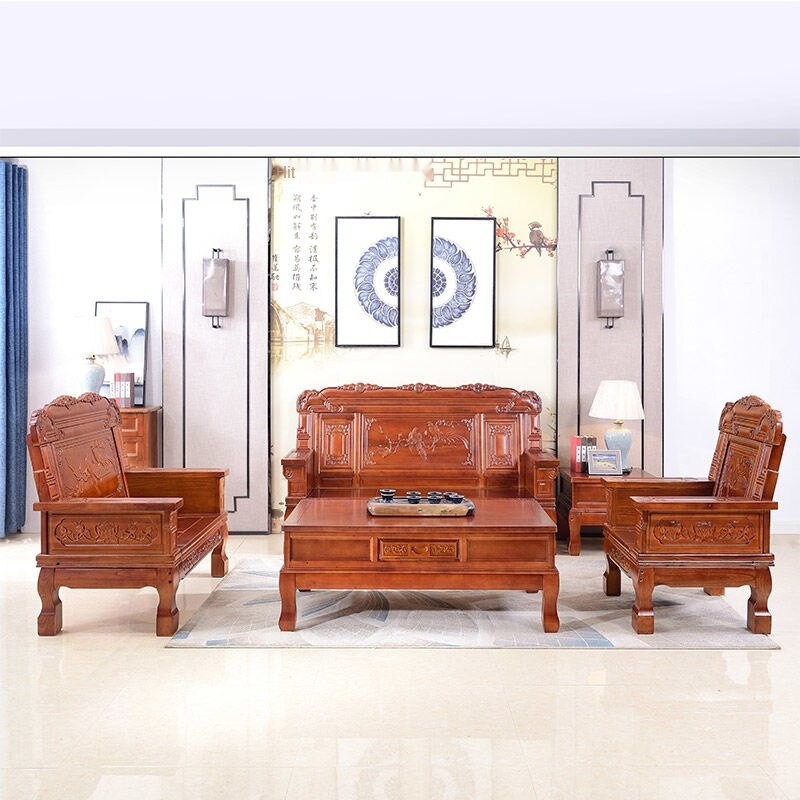 Sofa Solid Wood Living Room, Wooden Living Room Sofa Philippines