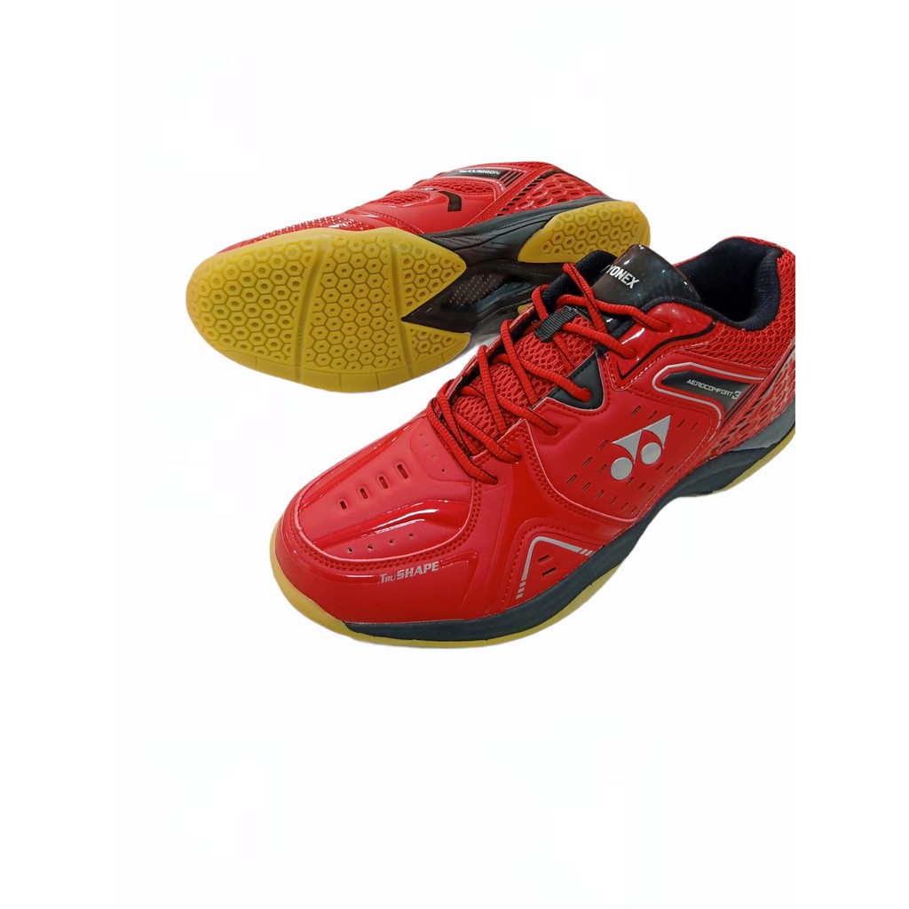 YONEX AEROCOMFORT 3 Badminton Shoes Red Black | Shopee Philippines