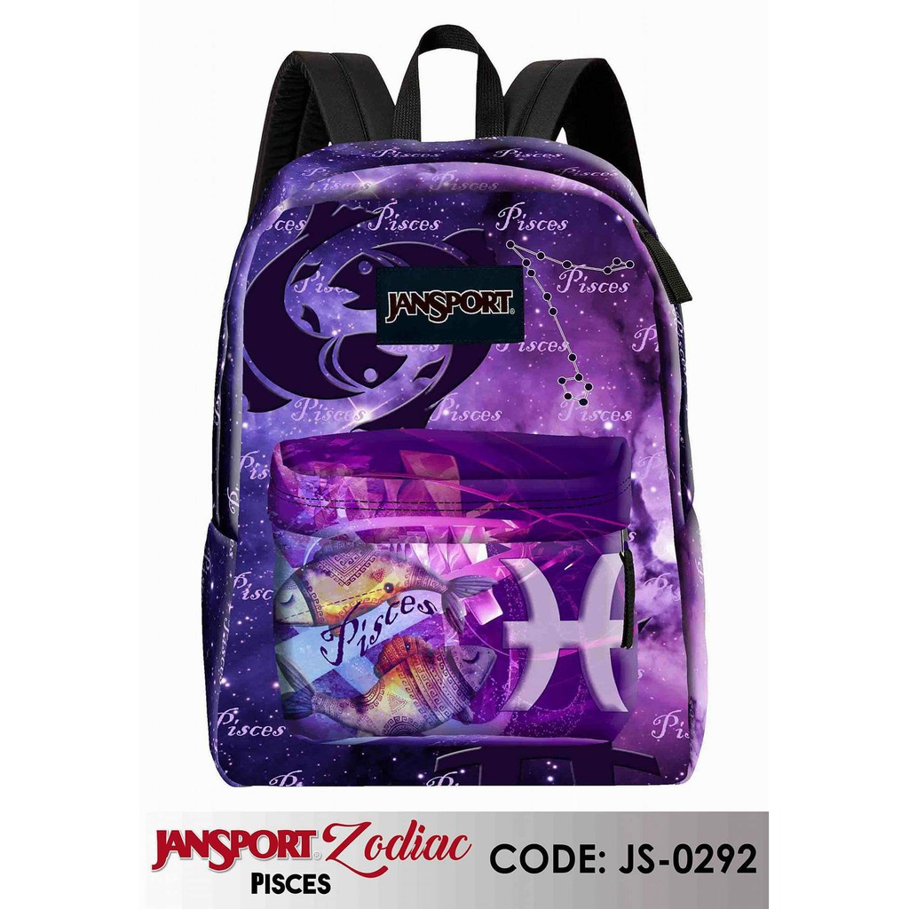 purple jansport bag