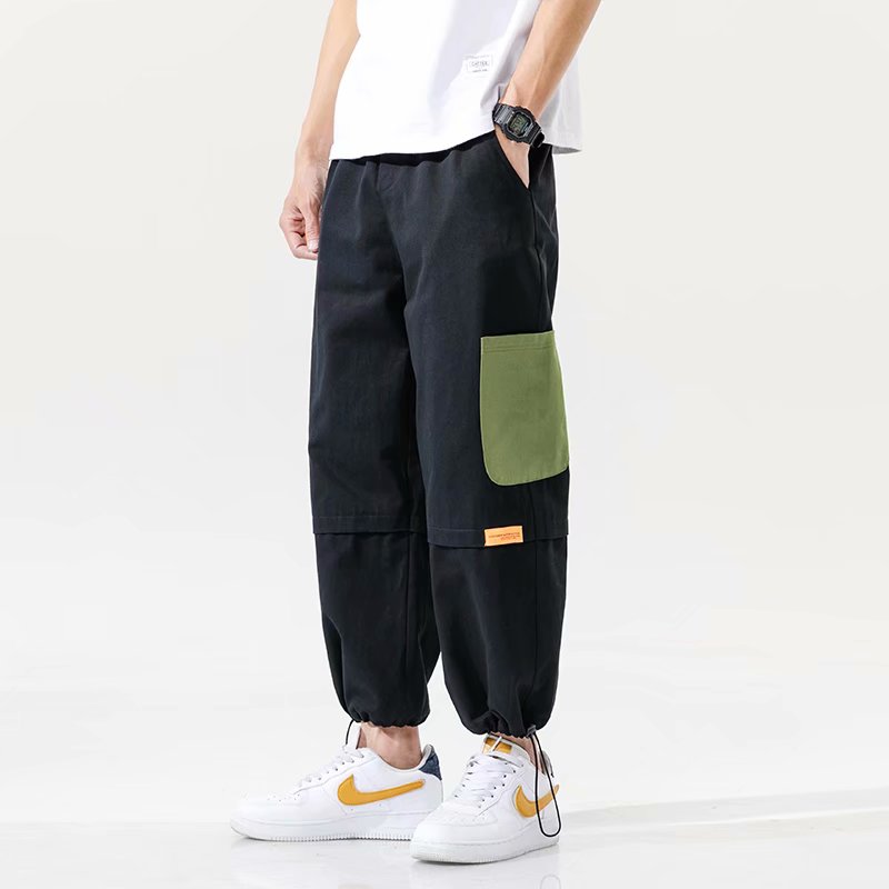 black baggy joggers