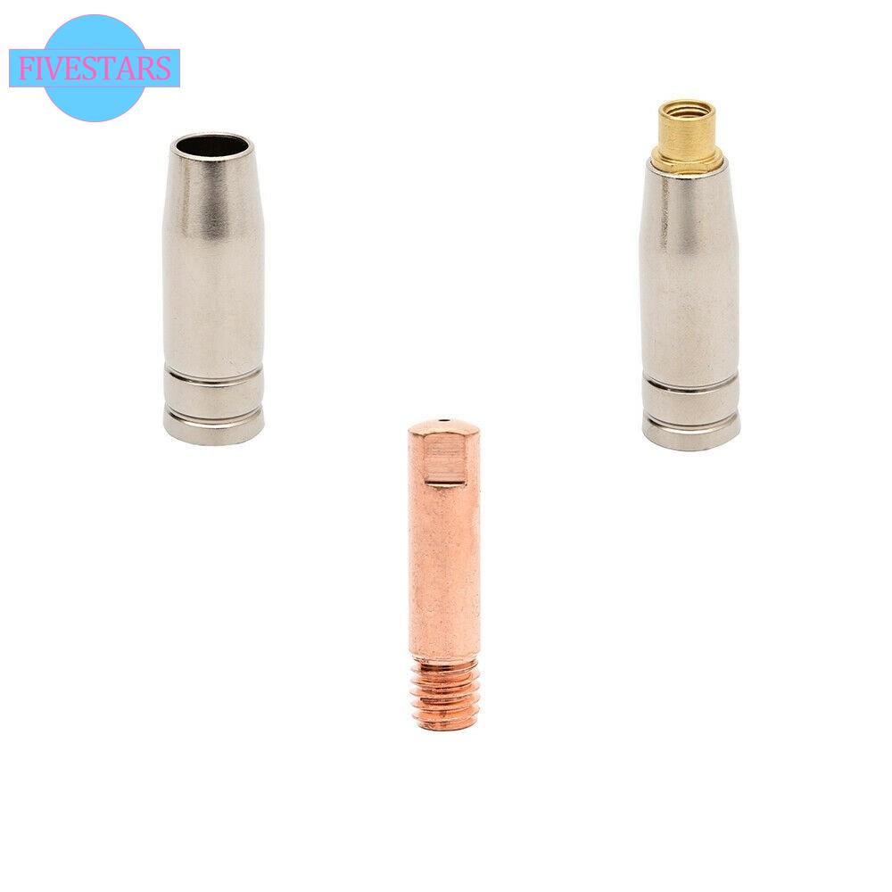 【FIVES】19Pcs Binzel 15AK Torch Welding Accessories Nozzles Contact Tips for MIG Welder