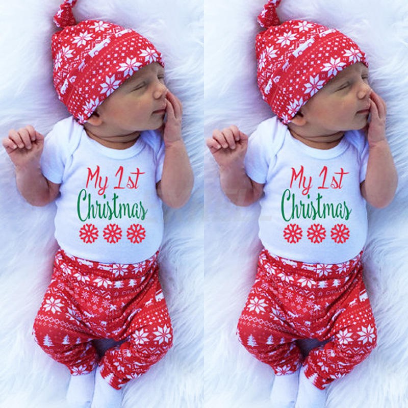 baby boy first christmas clothes