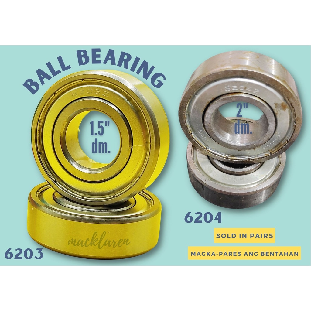 Bearing Ball Bearing for Push Cart Wheel Pushcart, Wheelbarrow Wheel