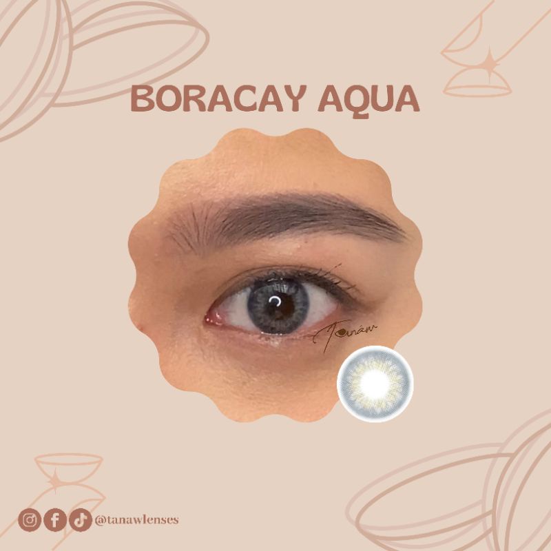 BORACAY AQUA Soft Contact Lens No Grade TANAW Eye Care Mata Lenses Fast Shipping PH Shopee