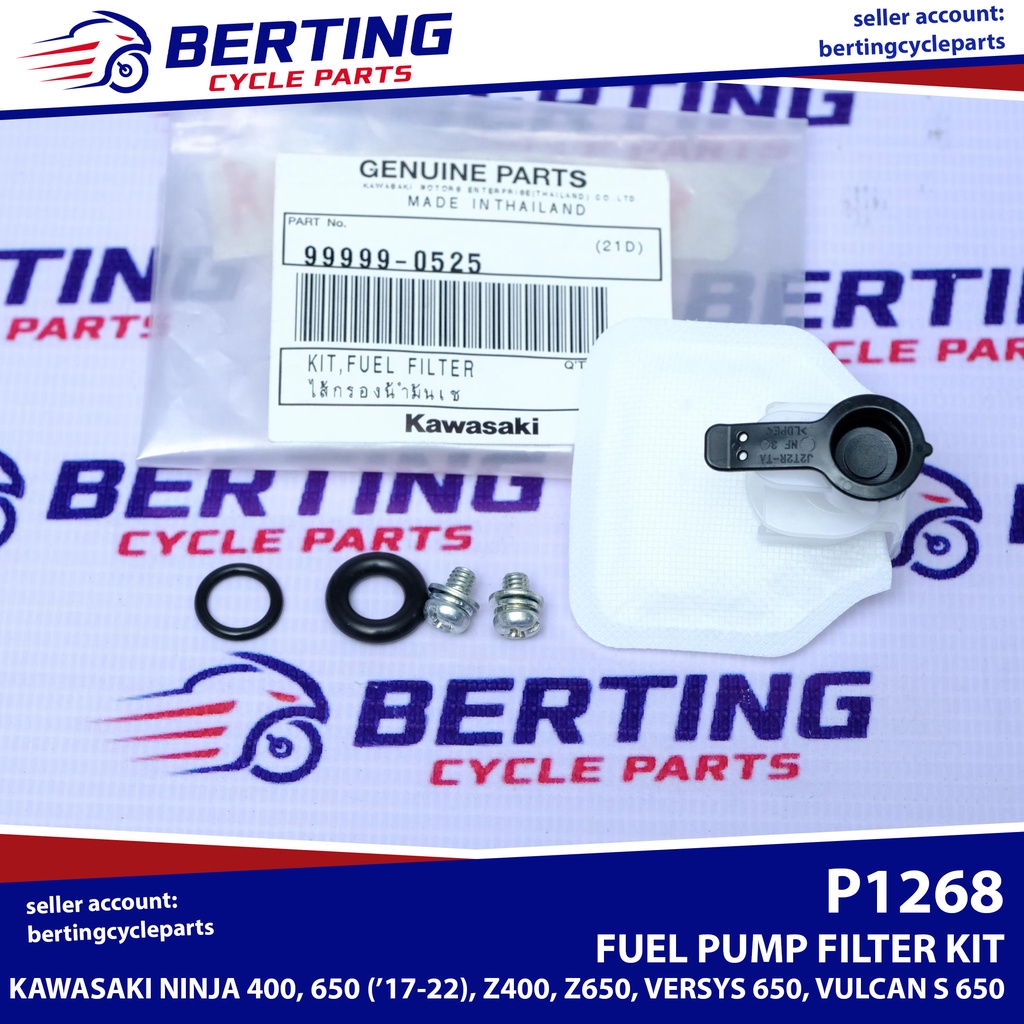 FUEL FILTER KIT FUEL PUMP Kawasaki Ninja 400 650 Z400 Z650 Versys 650