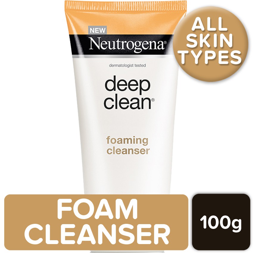 neutrogena deep clean foaming cleanser 100g