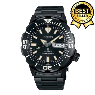 （Selling）Seiko Mons Diver's Expensive Water Resist Day & Date Auto Hand Movement All Black Mens Watc #1