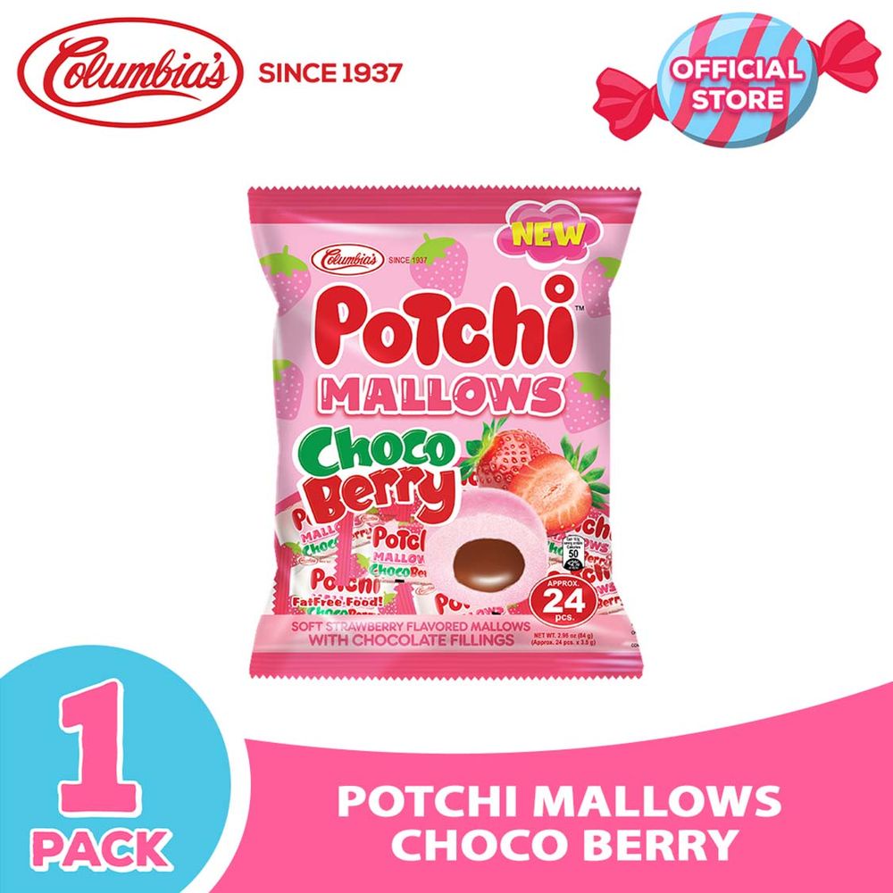 Columbia Candies: Potchi Choco Berry Mallows 5h(c | Shopee Philippines