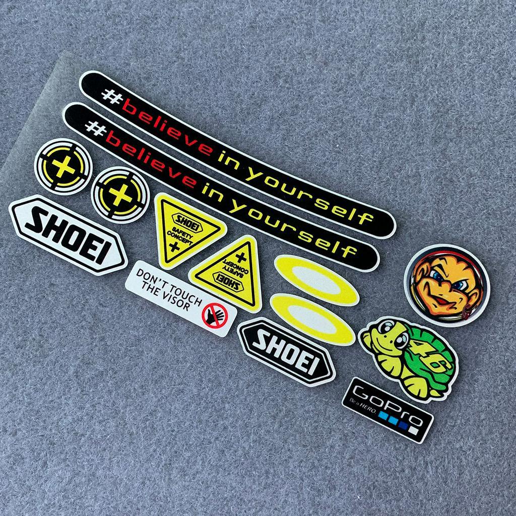 SHOEI Reflective Helmet Visor Sticker Reflectorized AGV Decals tyPe