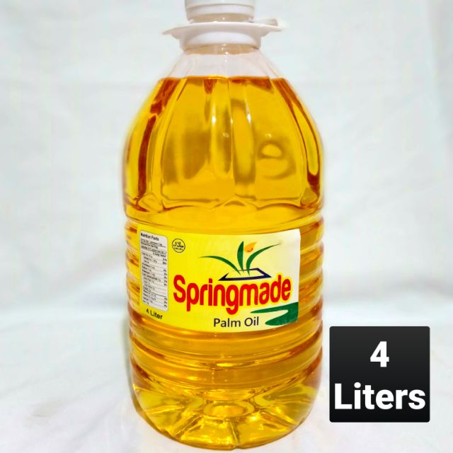 Springmade Palm Cooking Oil  4 Liters Shopee Philippines