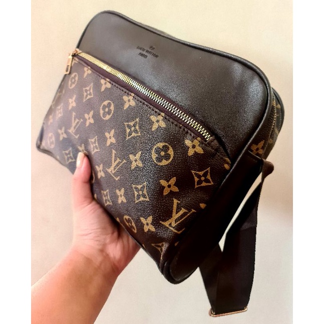 Louis Vuitton Leather Messenger Bag (HQ) Shopee Philippines