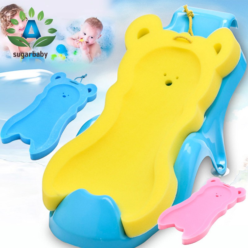 Baby Infant Soft Bath Sponge Seat Anti Slip Foam Mat Body Support