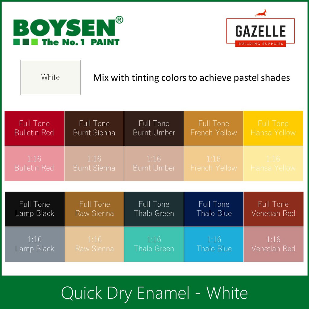 Boysen Paints Color Chart Concrete