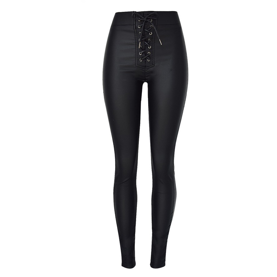 coated stretch jeans