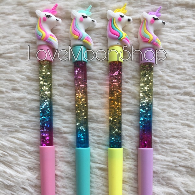12 pieces Unicorn Water Glitter Gel Pen Set Shopee Philippines