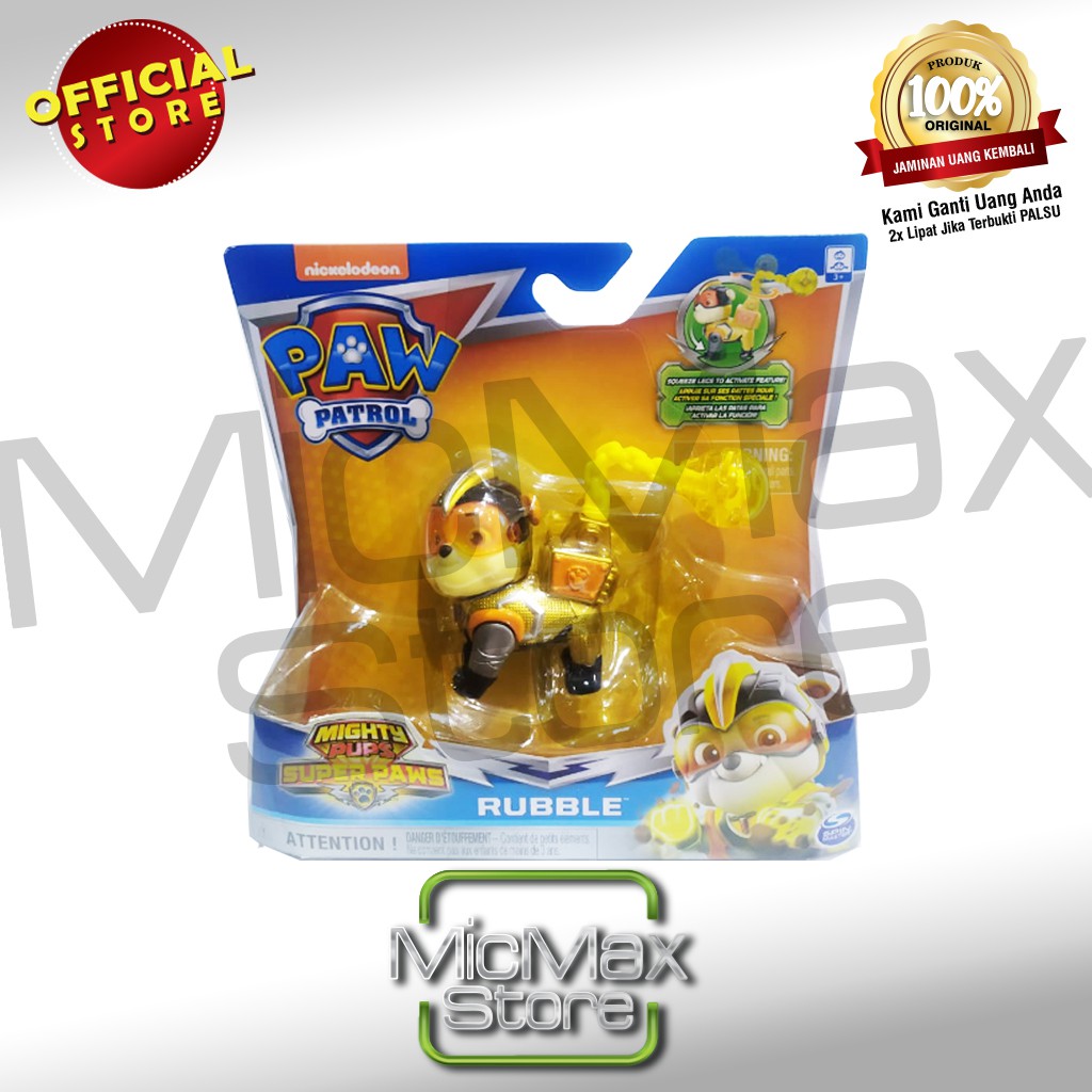paw patrol mighty pups rubble