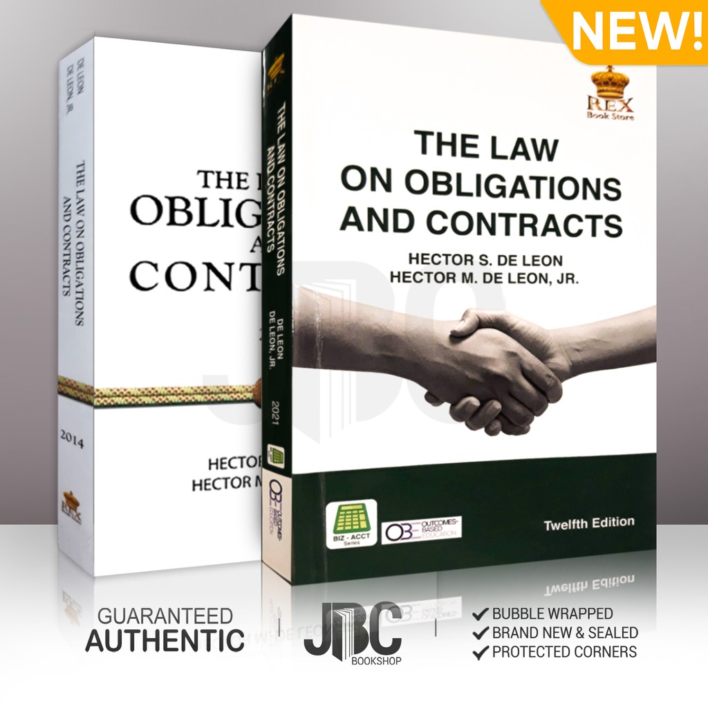 The Law On Obligations And Contracts (2014 2021 Edition) By Hector S ...