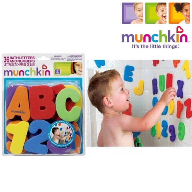 munchkin foam bath letters