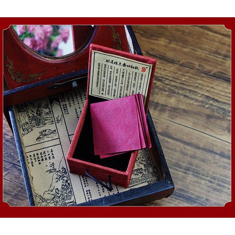 Li Ziqi same style Lipstick paper Biting lip makeup Ancient Chinese