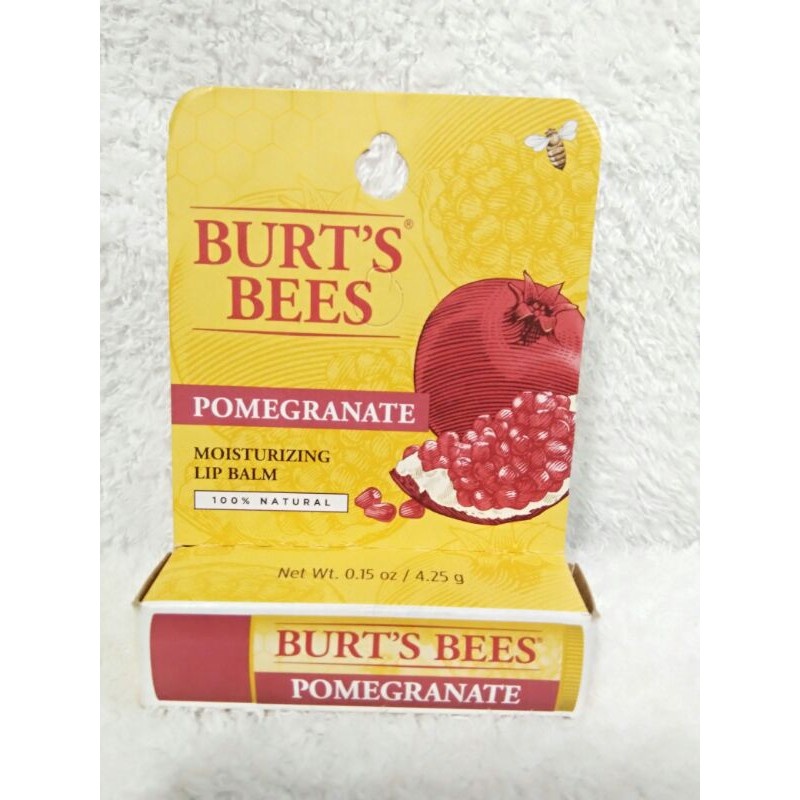 BURT'S BEES POMEGRANATE MOISTURIZING LIP BALM (4.25G) Shopee Philippines