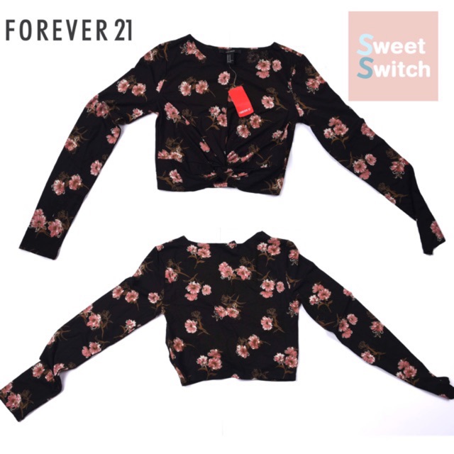 forever 21 cropped long sleeve