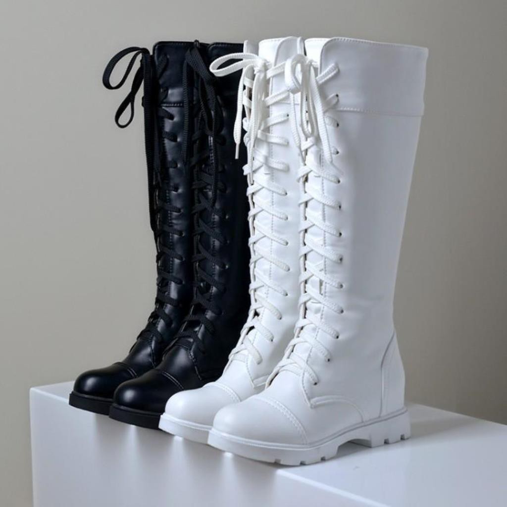 lace army boots